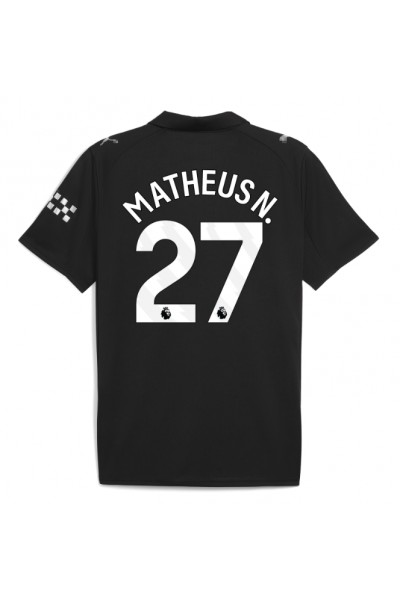 Manchester City Matheus Nunes #27 Jalkapallovaatteet Vieraspaita 2025-26 Lyhythihainen Manchester City Matheus Nunes #27 Jalkapallovaatteet Vieraspaita 2025-26 Lyhythihainen